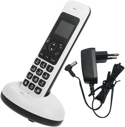 Draadloze Huistelefoon - Draadloze Telefoon Thuis - Communicatie Gemak - Grote Knoppen Display - 162 cm - Wit