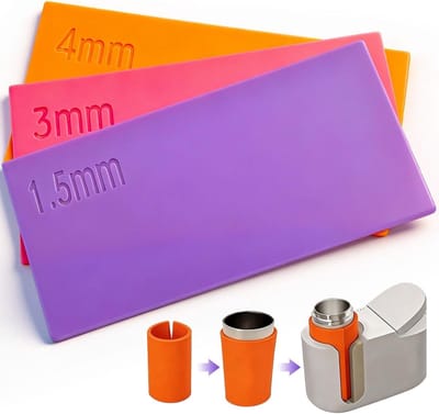 3-delige set siliconen warmte-isolerende matten voor koken, bakken en barbecueën - 25,5 x 12,3 cm