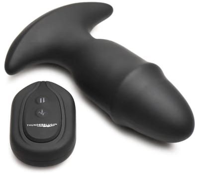Butt Slider - Sliding Ring Silicone Missile Plug - Black