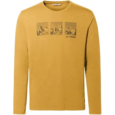 Vaude Rosemoor Ii T-shirt Met Lange Mouwen Geel S Man