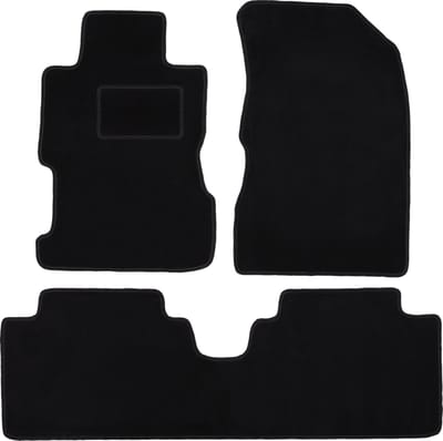 Zwarte velours vloermatten voor: Honda Civic VII sedan (2001-2005)