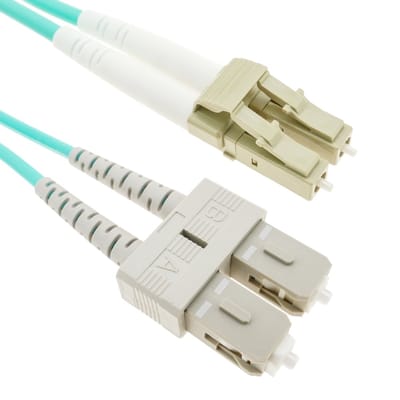 BeMatik - Multimode OM4 glasvezelkabel MMF duplex 50µm / 125µm LC-SC 15m