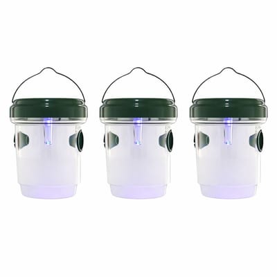 Ceruzo Wespenvanger Set 3 – Solar UV – Wespenval – Buiten – Tuin -Ø9 x 12 cm