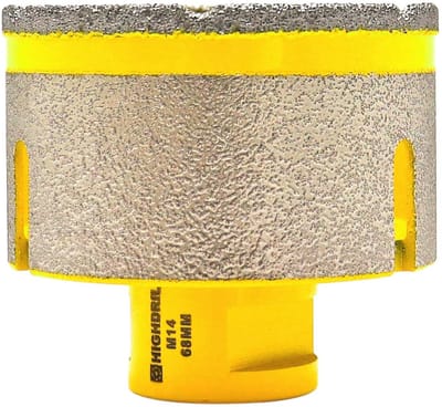 Diamant Vingerfrees - Freesschijf Boor - Gaten Bewerken - Boren en Slijpen - 68 mm - Grijs