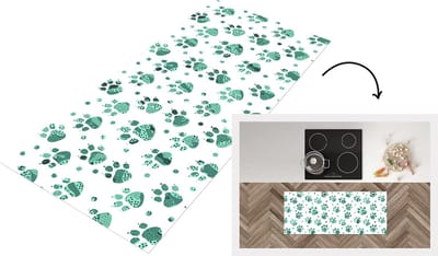 Keukenloper - Loper keuken - Patroon - Huisdieren - Hond - Dier - 120x50 cm - Keukenloper vinyl