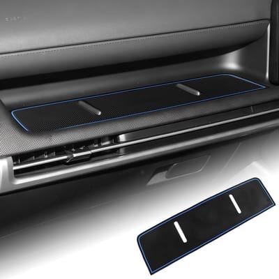 Non-slip passagiersstoelmat voor Hyundai Tucson 2025, silicone mat in blauw, auto-accessoires voor extra grip en bescherming