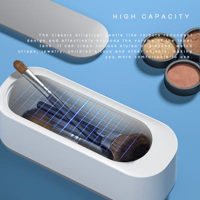 Ultrasonic reiniger voor bril, gebit, juwelen, munten / Electronic Portable Home Use High Frequency Ultrasonic Cleaner Timer Jewelry Watch Tableware Glasses Cleaner