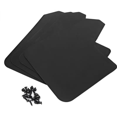 4 Stuks Universele Spatbordafdekking Spatlappen Beschermers Spatborden Geschikt voor Subaru Forester MF12BASBLK black