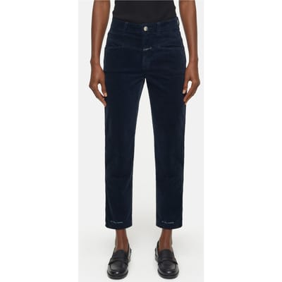 Closed Pedal Pusher Pants Dark Night Size: W24L32 | Formal pants Outlet | Dames | Blauw