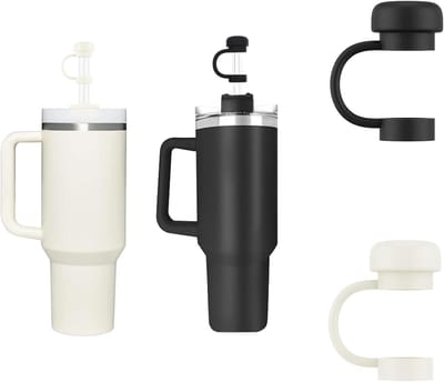 Siliconen Rietjes Deksel voor Drinkbekers, 10mm Rietjes voor Deksel, 2 Stuks Rietjes Accessoires voor Hydratatie en Reizen