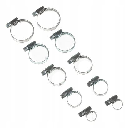10x Slagring Klembanden W1 Metaal 8-40mm