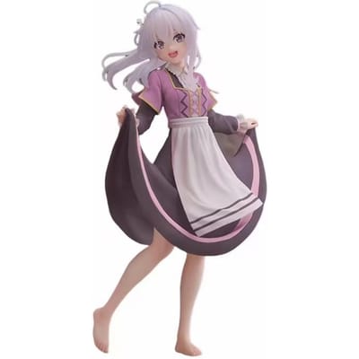 18CM Anime DE REIS VAN ELAINA Figuur Ilyina Standaard Animatie Model Speelgoed Cadeaus Verzameling Decoratie Ornamenten Japanse Poppen With box gray