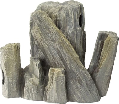 Aqua Della - Aquariumdecoratie - Vissen - Reuze Rots Xxl - 39x21x30cm Grijs - 1st