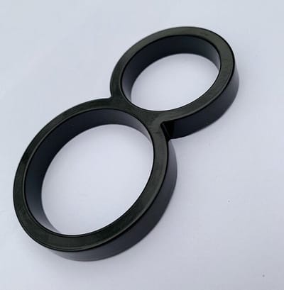 ***Zwart Modern Huisnummer - nr 8 - Zwevend Huisnummer 125mm - van Heble® ***