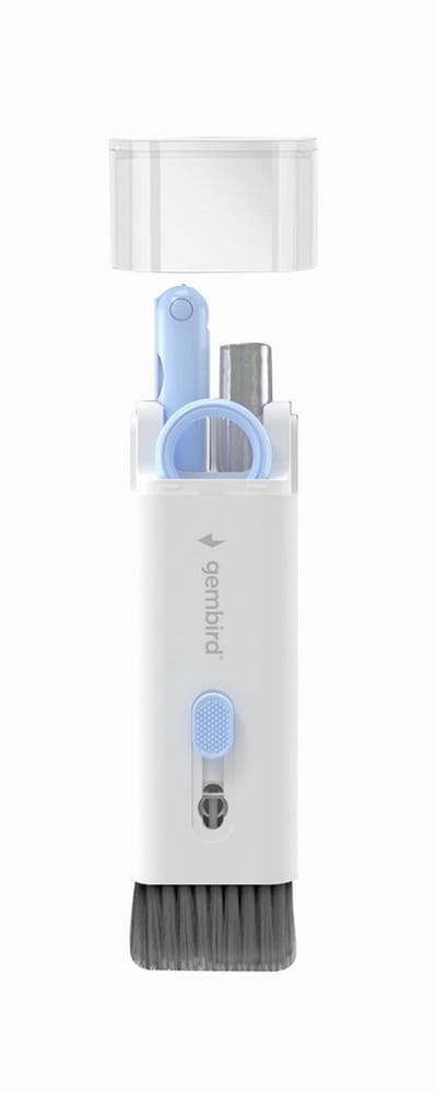 Gembird 7-in-1 schoonmaak set - Voor telefoon / oordopjes / toetsenbord - Wit