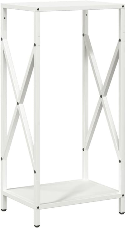 Brandhoutstandaard - Haardhoutrek - Haardhout Opslag - Grote Capaciteit - 70 cm Hoog - Wit