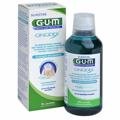 GUM - Mondspoelmiddel Gingidex - 4 x 300 ml - Voordeelverpakking