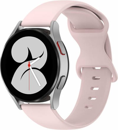 By Qubix - Geschikt voor Garmin bandje - Geschikt voor Garmin Vivomove 3 / HR / Luxe / Sport / Style / Trend - Solid color sportband - Roze - Smartwatch bandje 20mm