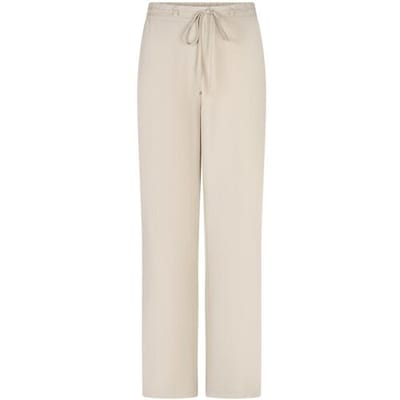 Red Button beige dames broek   Straight fit   Steekzakken   Elastische boord   Regular waist Beige 46/33