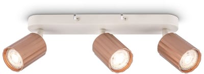 BRILONER Skaft - Opbouwspot - draaibaar spotlamp - GU10 fitting - metaal - max. 9W - koffie kleur - 32.5 x 5.5 x 12.5 cm