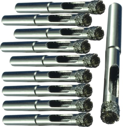 Diamantboren Set - Tegelboren Glasboren - Precisieboren Tegels - Met Kerngeleiding - 6 mm - Zilverkleurig