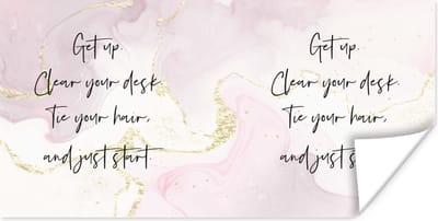 Poster Motivatie - Quotes - Student - Studeren - 120x60 cm