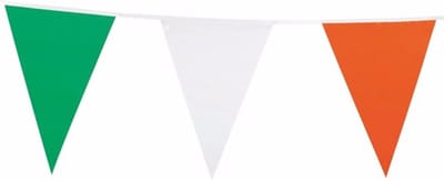 Ierland vlaggenlijn - landen vlaggetjes - 7 meter - kunststof - versiering - sint patricksday