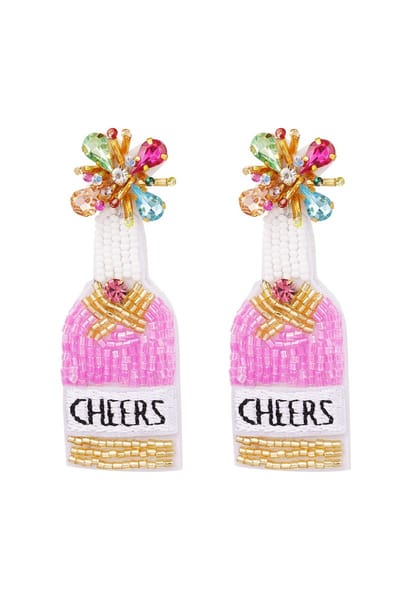 Bijoutheek Oorknoppen Cheers Fuchsia