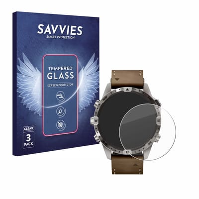Savvies - Glas Screenprotector voor Garmin Marq Adventurer (Gen 2) - Gehard Beschermglas 9H 3 Stuks