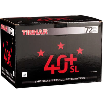 Tibhar Tafeltennisballen 3* 40+ SL box van 72 witte ballen