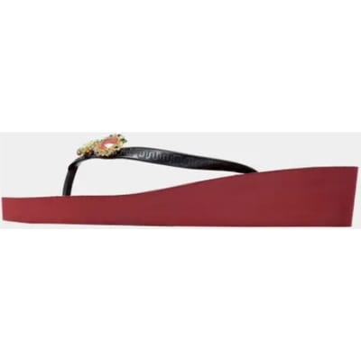 Uzurii T mid heel switch red