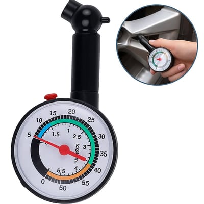 Bandenspanningsmeter I Analoog I Auto Banden Spanning Meten I Tot 55 PSI