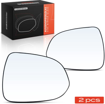 Frankberg 2x Buitenspiegelglas Voor Links Rechts voor Honda Jazz II GD