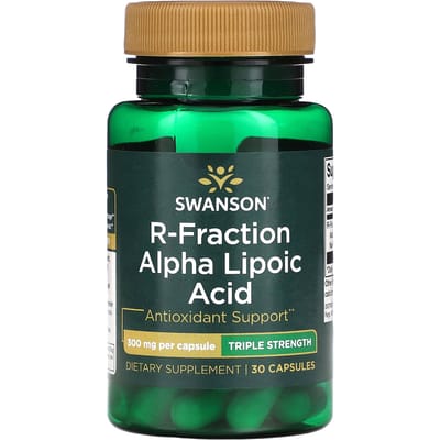 R-Fraction Alfa-liponzuur, 3x Sterkte, 300mg, 30 Capsules