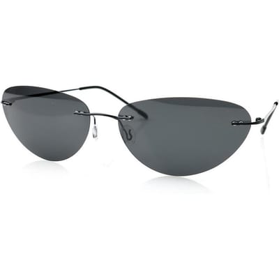 Minimalistische Unisex Zonnebril Y2K Stijl UV Bescherming voor Reizen Vissen Buiten Fietsen black gray