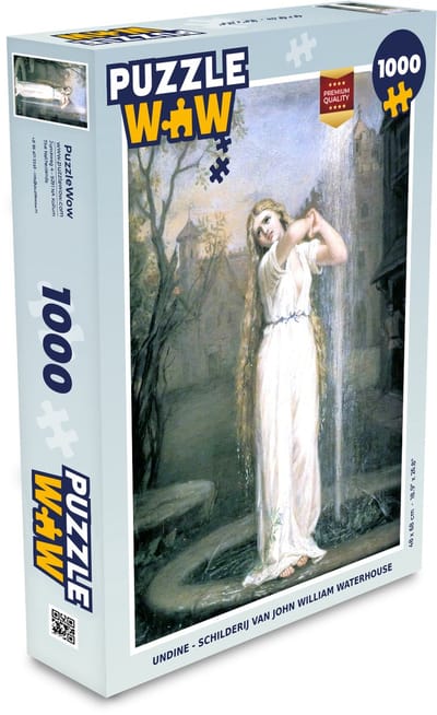 Puzzel Undine - schilderij van John William Waterhouse - Legpuzzel - Puzzel 1000 stukjes volwassenen