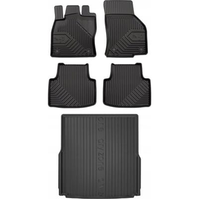 FROGUM Line 77 & DryZone Volkswagen Passat – Rubber automatten & kofferbakmat – Perfecte pasvorm – Geurloos TPE – Hoge beschermrand