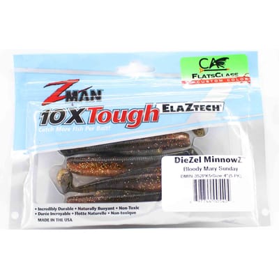 Zman zacht kunstaas Diezel MinnowZ 4 Inch 5/Pack Bloody Mary Sunday (5404)