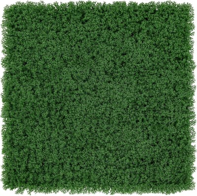 KOMFOTTEU 12 stuks kunstheggen, plantenwandpanelen, 50,5 x 50,5 cm, kunstheggenpanelen met inzetbare takken en X-vormige structuur, moswandwandpanelen voor muur, balkon en tuin