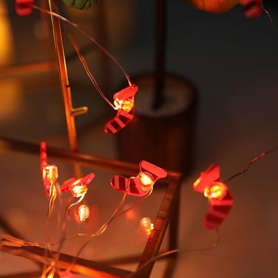 2 Meter/6.6Ft 20LEDs Bel Design Lichtsnoer Constant Helder & Knipperende Verlichtingsmodus IP42 Water type6