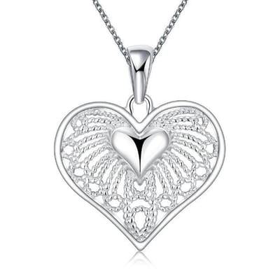 N3 Collecties 925 Sterling Zilver Hart Hanger Ketting Voor Vrouwen Dames Sieraden