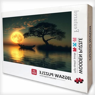 Houten Puzzels - Legpuzzel Jigsaw - Ontspannende Vrijetijd - 4000 Stukjes - 141 x 87 cm - Zonsondergang