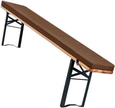 Bank Kussen Set - Buiten Zitkussen - Terras Ontspanning - Wasbare Hoes - 180 x 25 cm - Kaki