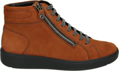 Ganter - 203472 - Hoge sneakersVeterlaarzenDames veterschoenenDames sneakersHalf-hoge schoenen - Kleur: Cognac - Maat: 38
