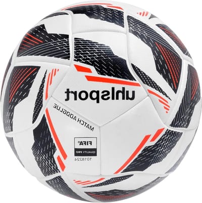 Voetbalwedstrijdbal - Voetbal Bal - Wedstrijden Spelen - FIFA Quality Pro Certificering - Maat 5 - Wit Marineblauw Fluo Rood