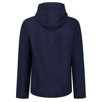 Regatta Heren Venturer 3 Layer Hooded Soft Shell Jacket (Marine / Frans Blauw)