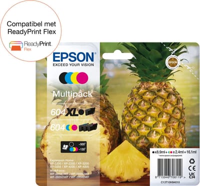 Epson 604XL - Inktcartridge - Origineel - Hoge capaciteit - Zwart, Cyaan, Magenta, Geel
