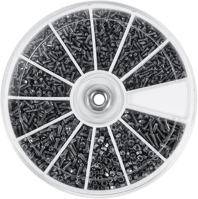 Assortiment Mini Schroeven en Moeren 600 delig voor Horloges en Elektronica