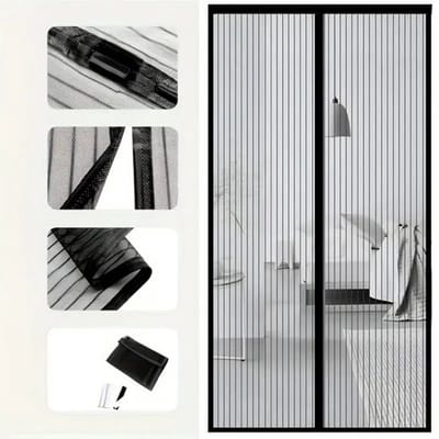 VHV - Magnetische hor - Muggengordijn - Deurhor - Magnetisch muggennet - Zelfsluitende deurhor - Gaasgordijn deur - Insectenhor deur - Frisse lucht hor - Voor tuindeur - Voor balkon - Voor slaapkamer