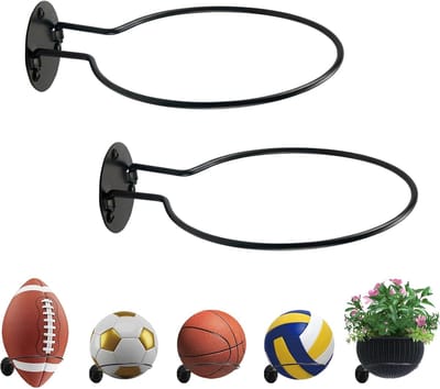 2 stuks Basketbal opbergrek | opbergrek voor ballen | displayrek voor gesigneerde basketballen, voetballen, volleyballen en andere sportartikelen | voor woningen, slaapkamers, woonkamers, winkels, tentoonstellingshallen|Cyslmuk®